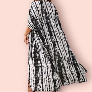 Plus One Size Tie Dye Batwing Sleeve Kimono New Boutique item NWOT
